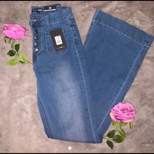 Fashion Nova Skyscraper Denim Flare Jeans